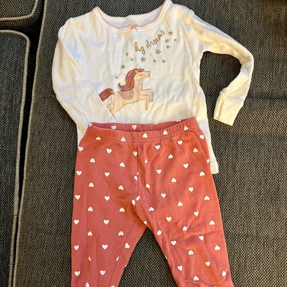 Carter’s unicorn pajama bundle 18 months - Picture 2 of 6